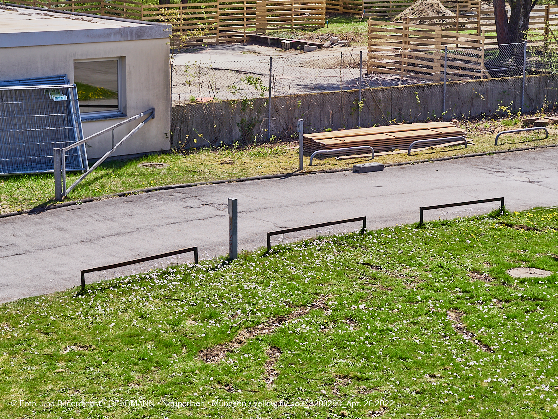 20.04.2022 - Baustelle am Haus für Kinder in Neuperlach